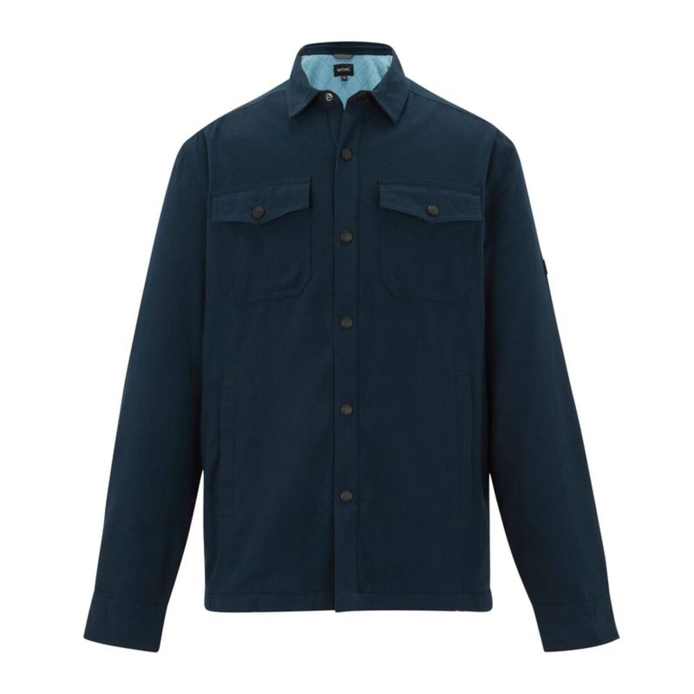 Regatta Mens Spennith Plain Shirt Jacket / Navy/Dusky Blue